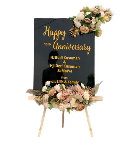 Papan Bunga Akrilik Wedding Garden Party Serang