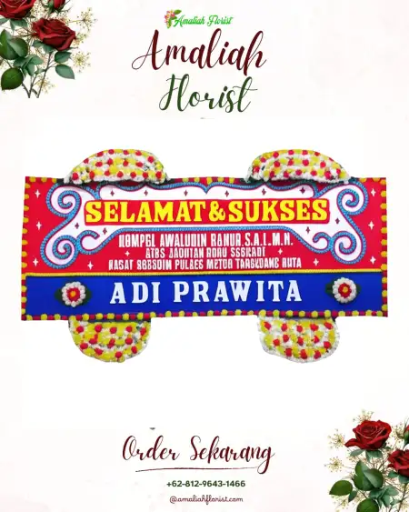 Papan Bunga Ucapan Selamat Wedding Garden Party Serang